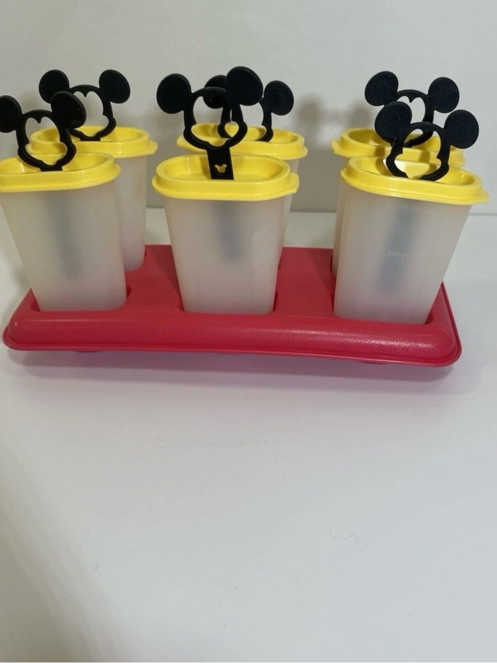 Tupperware Ice Tups Mickey Mouse Disney Popsicle Ice Pop Molds Maker Vintage Y2K